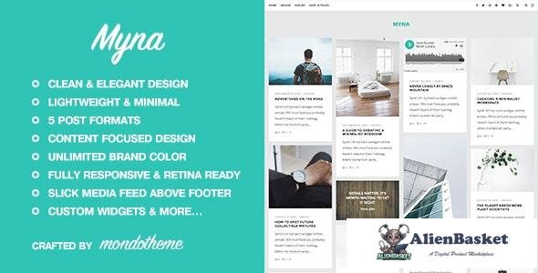 17110 Myna v1.2 - A Masonry WordPress Blog Theme 