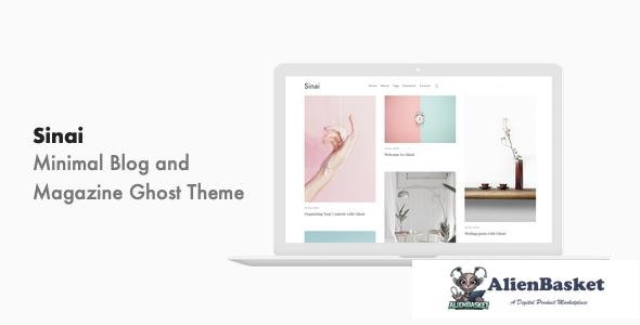 12408 Sinai v1.0.2 - Minimal Blog and Magazine Ghost Theme 