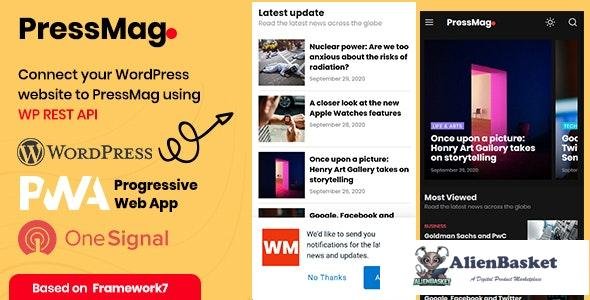 23804 PressMag v1.0 - News & Magazine PWA Mobile Template 