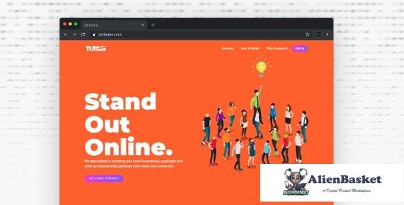 14893 Turus v1.0 - Digital Marketing Agency One-Page HTML Templates 