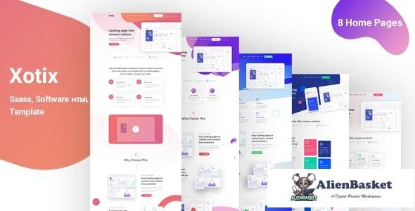 26372 Xotix v1.0 - Software & Saas Landing Page Template 