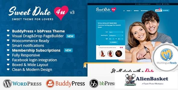 10246 Sweet Date v3.2.5 - More than a Wordpress Dating Theme 