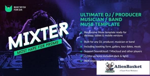 17845 Mixter v1.0 - Ultimate DJ / Producer / Musician / Band Website Muse Template 