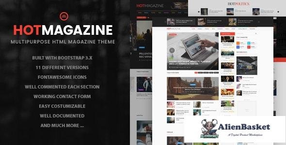 21589 Hotmagazine v1.0 - News & Magazine HTML Template 