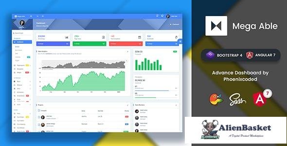 14033 Mega Able v1.2 - Bootstrap 4 & Angular 7 Admin Dashboard Template 