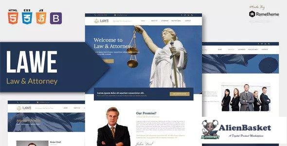 13659 LAWE v1.0 - Lawyer and Attorney HTML Template 