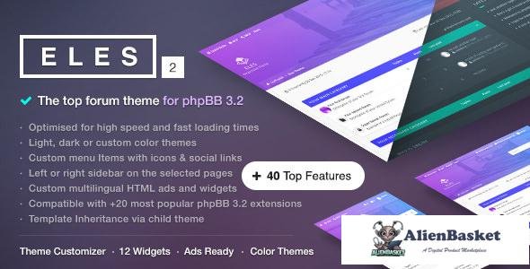 10812 Eles v2.4.0 - Responsive phpBB 3.2 Theme 