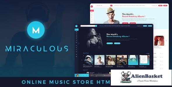 14135 Miraculous - Online Music Store HTML Template 