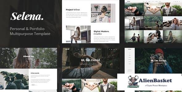 13462 Selena - Minimal Portfolio & Personal Template 