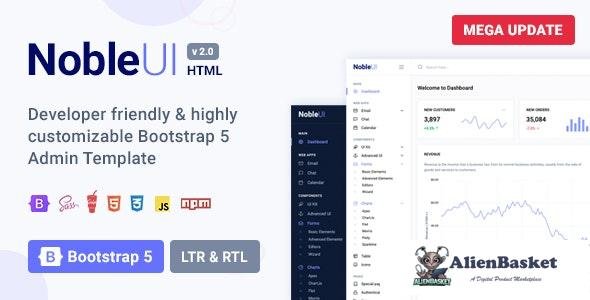 31526 NobleUI v2.0.1 - HTML Bootstrap 5 Admin Dashboard Template 