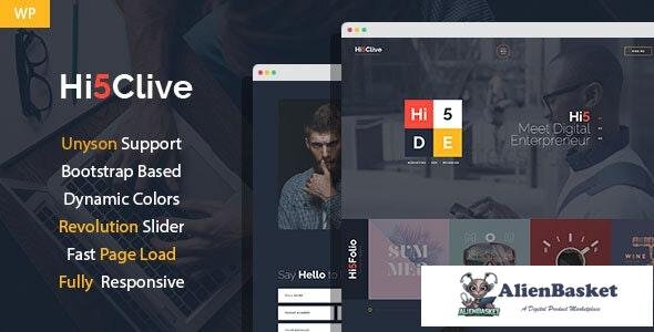 20919 Hi5Clive v1.3.0 - Digital Marketing Entrepreneur WordPress Theme 