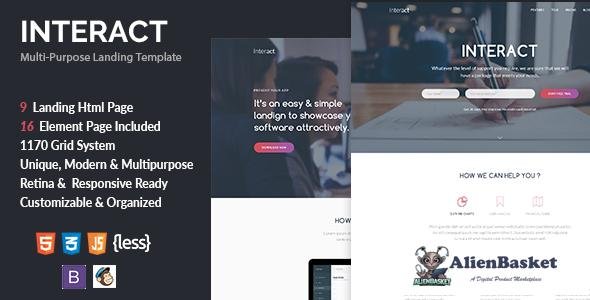 11653 Interact - Multipurpose Landing Page Template 