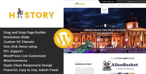 11645 History v1.2.2 - Museum and Exhibition WordPress Theme 