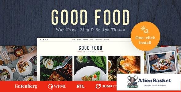 41266 Good Food v1.2.2 - Recipe Magazine & Food Blogging Theme 