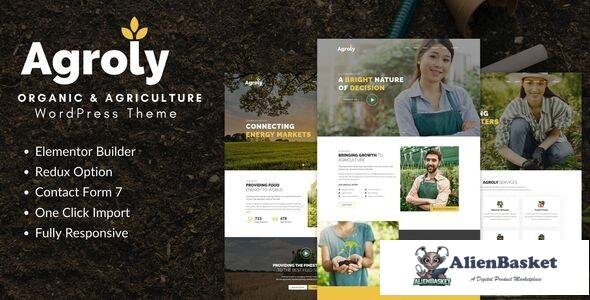 24365 Agroly v1.0 - Organic & Agriculture Food WordPress Theme 