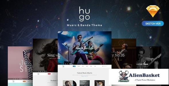 10697 Hugo - Music & Bands Sketch Templates 