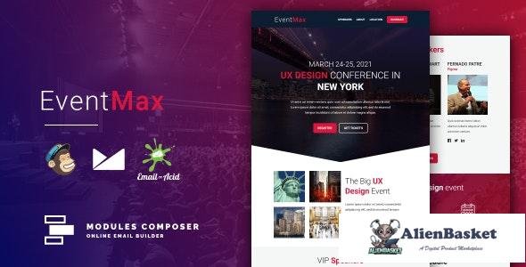 24979 EventMax v1.0 - Responsive Email for Events & Conferences with Online Builder 