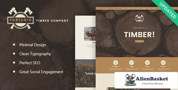 17149 Fortunio v1.2.1 - Timber / Forestry / Wood Manufacture WordPress Theme 