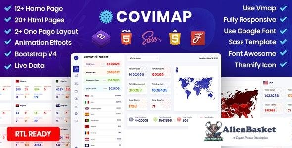 26652 CoviMap v1.2 - Coronavirus (Covid-19) Medical Prevention Template 