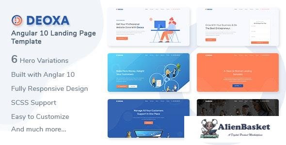 24204 Deoxa v1.0 - Angular 10 Landing Page Template 