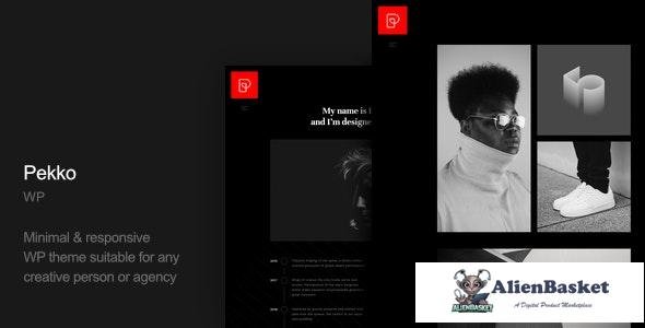 18391 Pekko v1.0 - Minimal Dark WordPress Theme 
