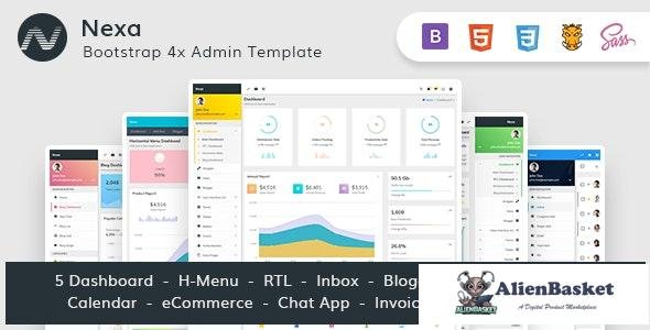 25026 Nexa v2.1.1 - Bootstrap4 Material Design Premium Admin Dashboard 