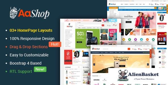 15845 AaShop v1.0.1 - Responsive & Multipurpose Sectioned Bootstrap 4 Shopify Theme 