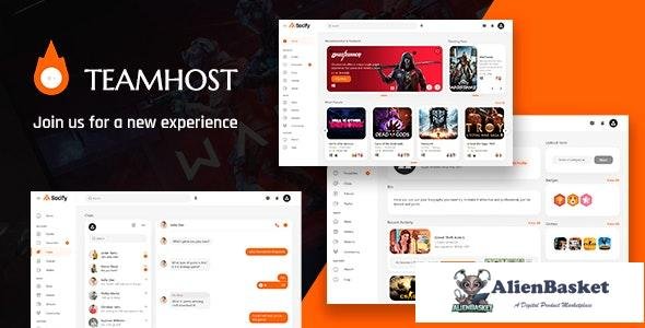30571 TeamHost v1.0 - Gaming Community HTML 