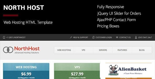 22122 North Host v1.8.6 - Web Hosting, Responsive HTML Template 