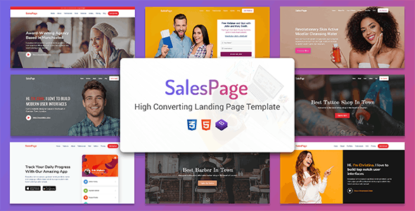 21120 SalesPage v1.0 - Landing Page Template for Creative Agencies 