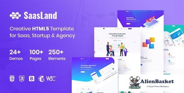 18296 SaasLand - Creative HTML5 Template for Saas, Startup & Agency - Updated 