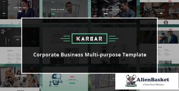 15378 Karbar - Multipurpose Bootstrap 4 Template 