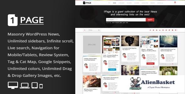 11533 1Page v3.3 - Masonry WordPress News / interesting links 