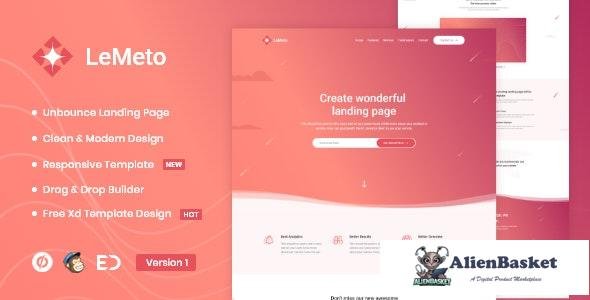 23695 LeMeto v1.0 - Isometric Business Unbounce Landing Page 