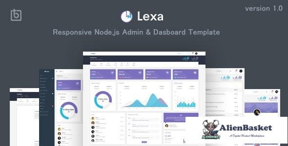 18050 Lexa v1.0 - Responsive Node.js Admin & Dashboard Template 