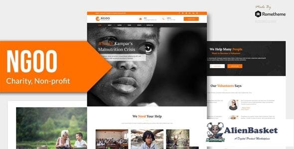 24863 NGOO v1.0 - Charity, Non-profit, and Fundraising Figma Template 