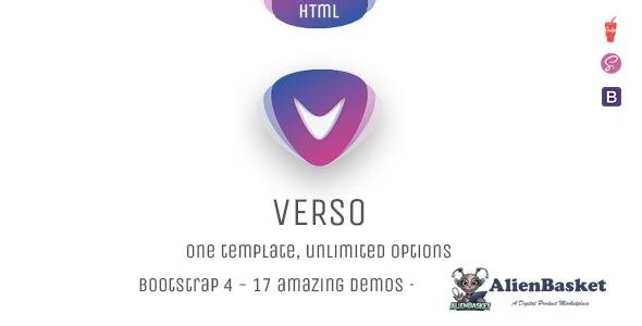 11716 Verso - Unique Responsive Multipurpose Bootstrap 4 HTML Template 