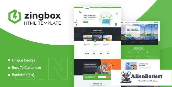 27767 Zingbox v1.0 - Wind & Solar Energy HTML Template 