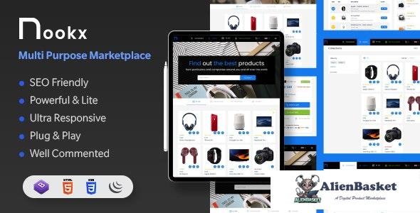 27189 Nookx v1.4 - Multipurpose Buy & Sell - Digital Marketplace Bootstrap HTML Template with Admin 