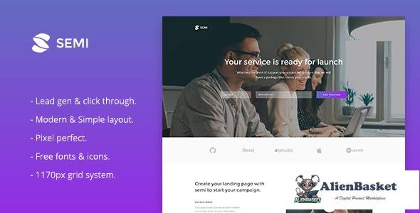 11995 Semi v1.0 - Service Landing Page HTML Template 