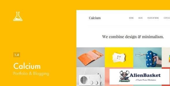 20382 Calcium v1.4 - Minimalist Portfolio & Blogging Theme 