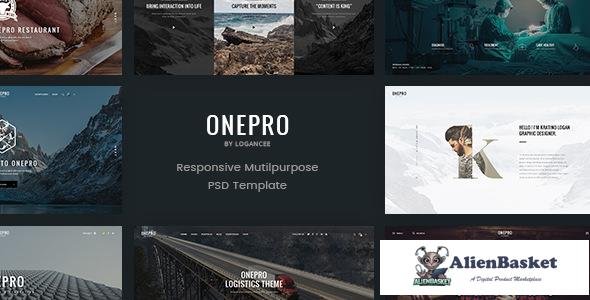 10450 OnePro v1.0 - Creative Multipurpose PSD Template 