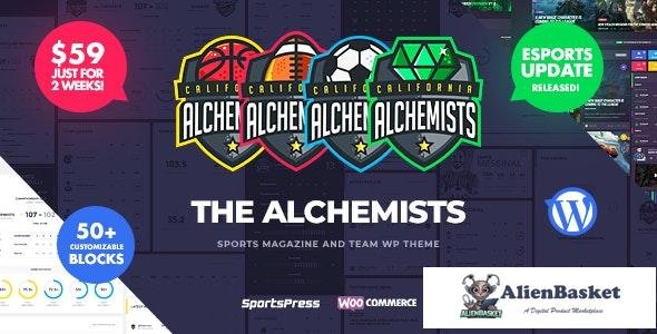 44917 Alchemists v4.6.0 - Sports, eSports & Gaming Club and News WordPress Theme 