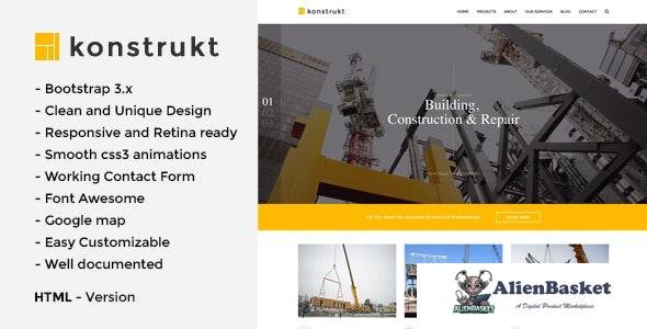 21711 Konstrukt v1.0 - HTML5 Construction & Building Template 