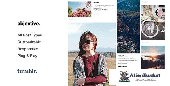 19815 Objective v1.2.7 - Photo Grid Tumblr Theme 