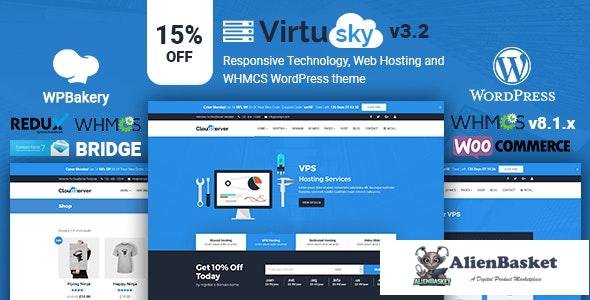 43484 VirtuSky v3.5 - Responsive Web Hosting and WHMCS WordPress Theme 