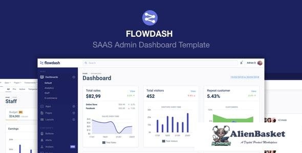 20500 FlowDash v1.1.0 - SAAS Admin Dashboard Template 