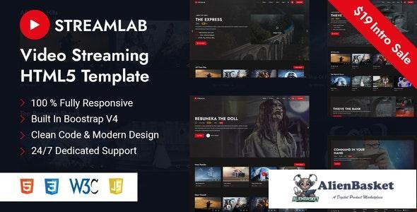 26138 Streamlab v1.0 - Video Streaming HTML5 Template 