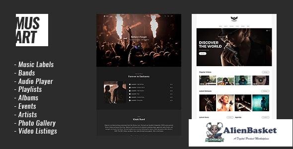 19651 Musart v1.1.3 - Music Label and Artists WordPress Theme 