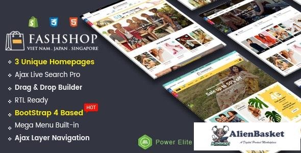 21198 FashShop v1.0 - Multipurpose Sectioned Drag & Drop Bootstrap 4 Shopify Theme 